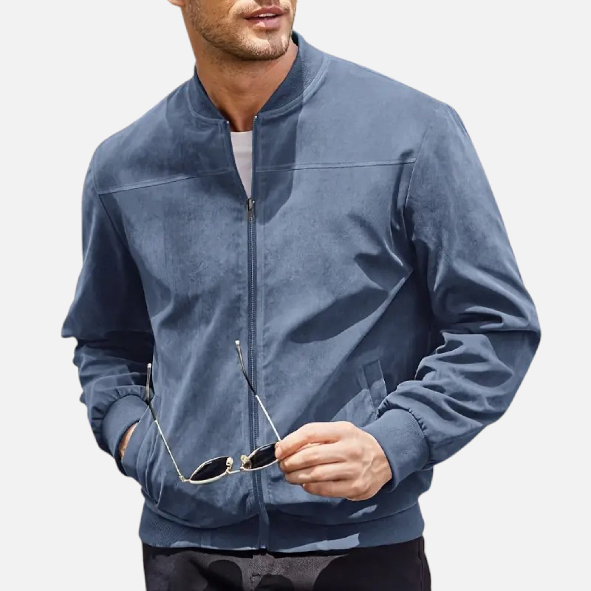 Belavyn | Menâs Heritage Zipper Jacket in Black
