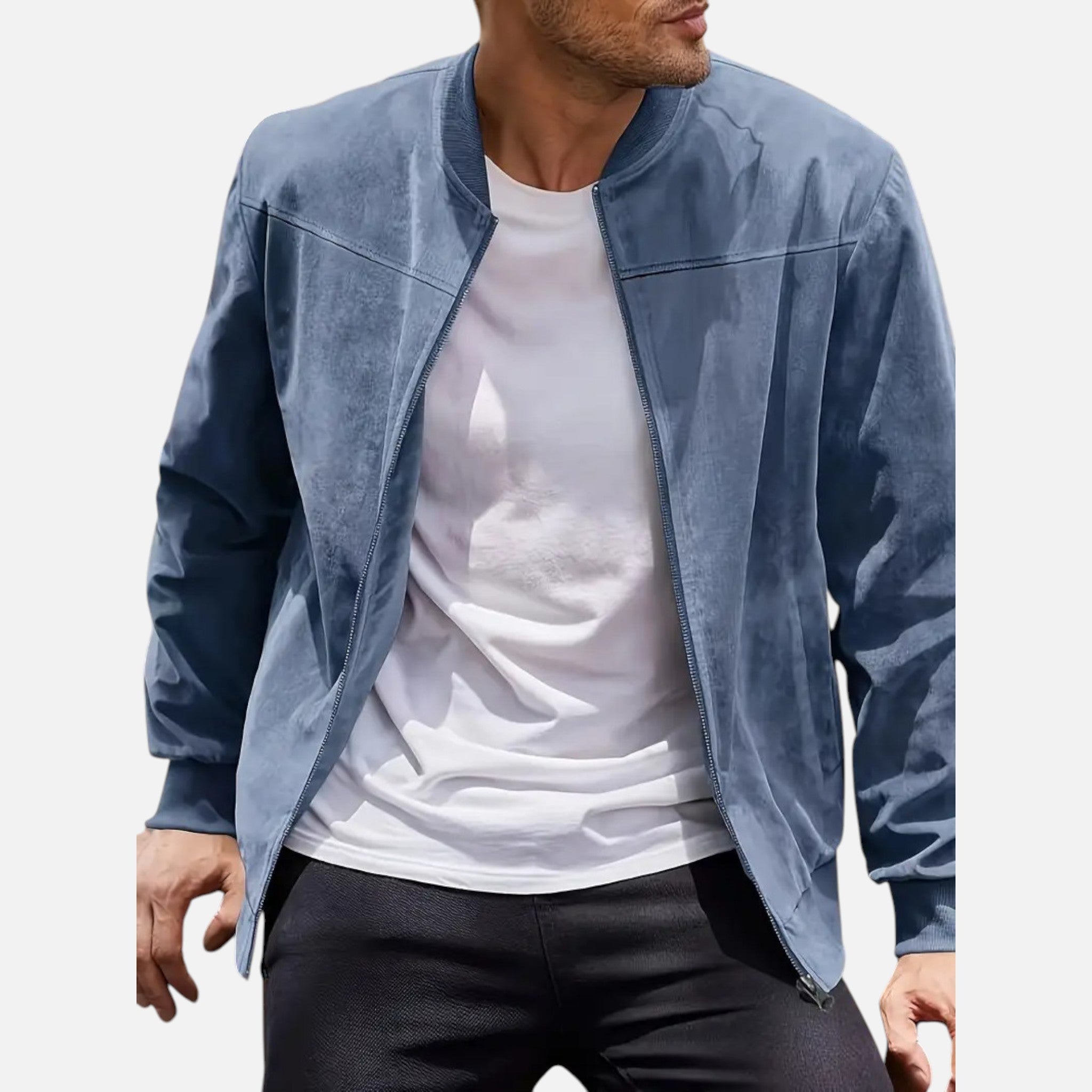 Belavyn | Menâs Heritage Zipper Jacket in Black