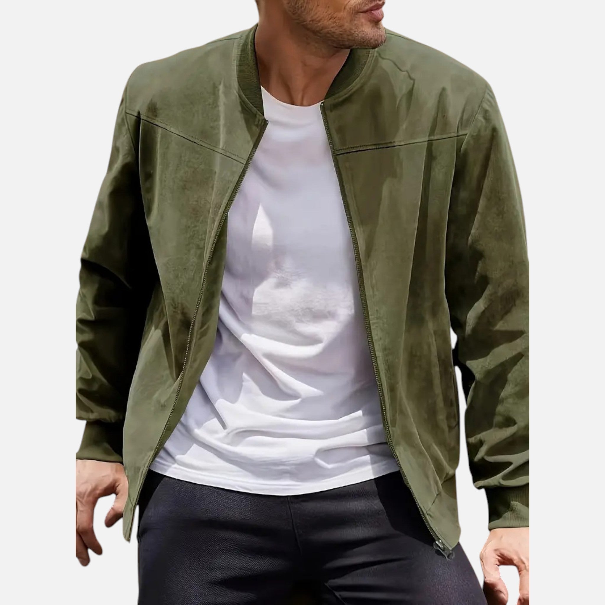 Belavyn | Menâs Heritage Zipper Jacket in Black