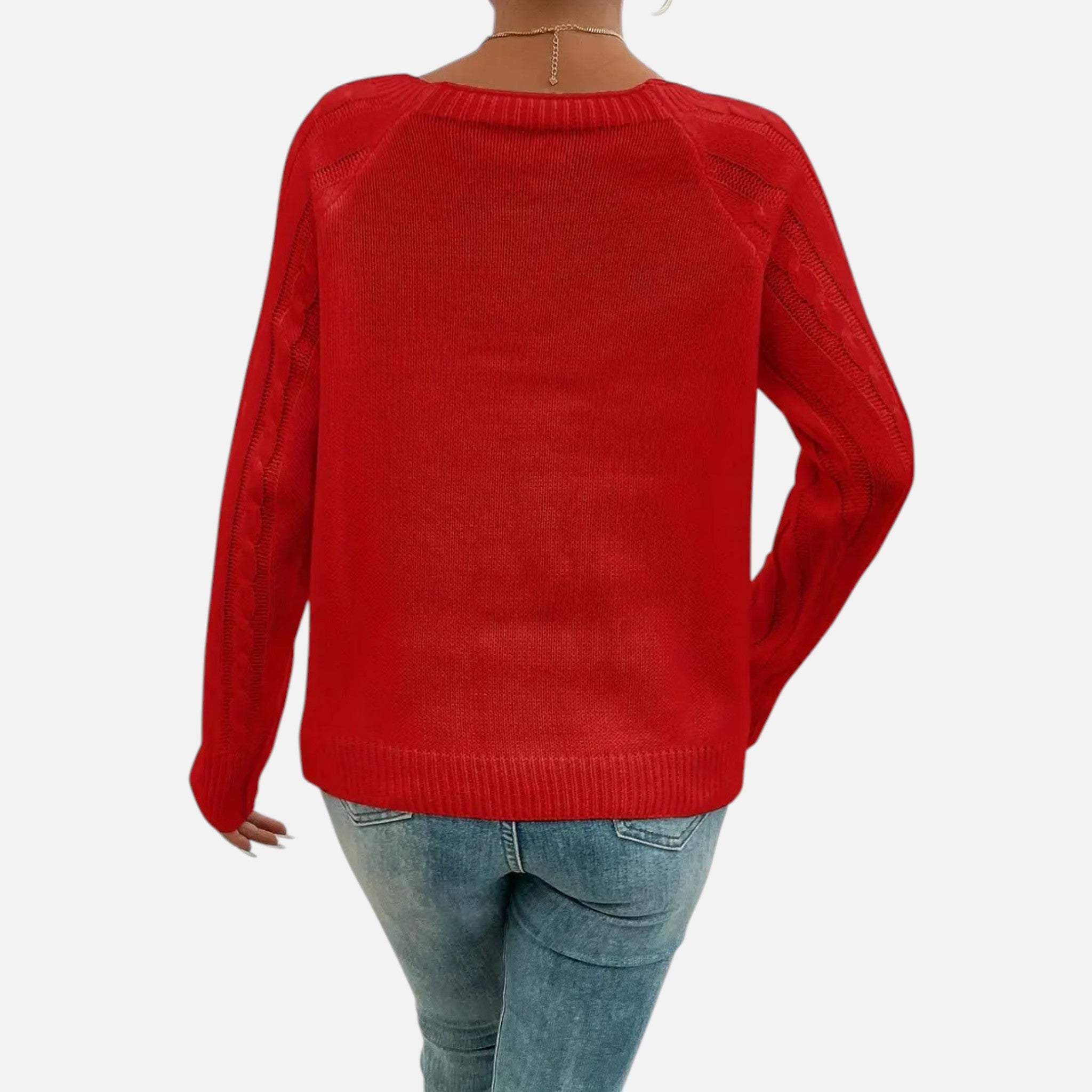 Belavynâ¯|â¯Womenâs CableâKnit LanternâSleeve Sweater